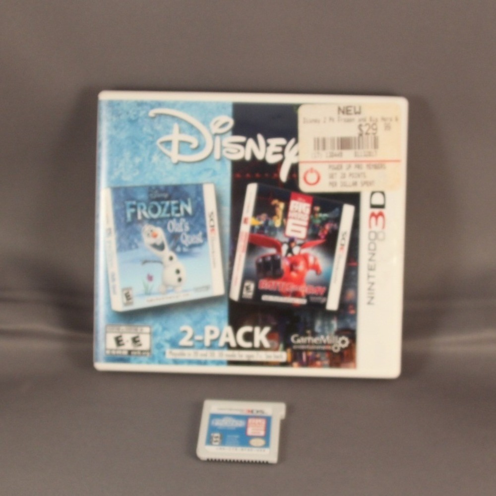 Nintendo 3DS‎ Disney 2-Pack Frozen Olaf's Quest & Big Hero 6 Battle in the Bay